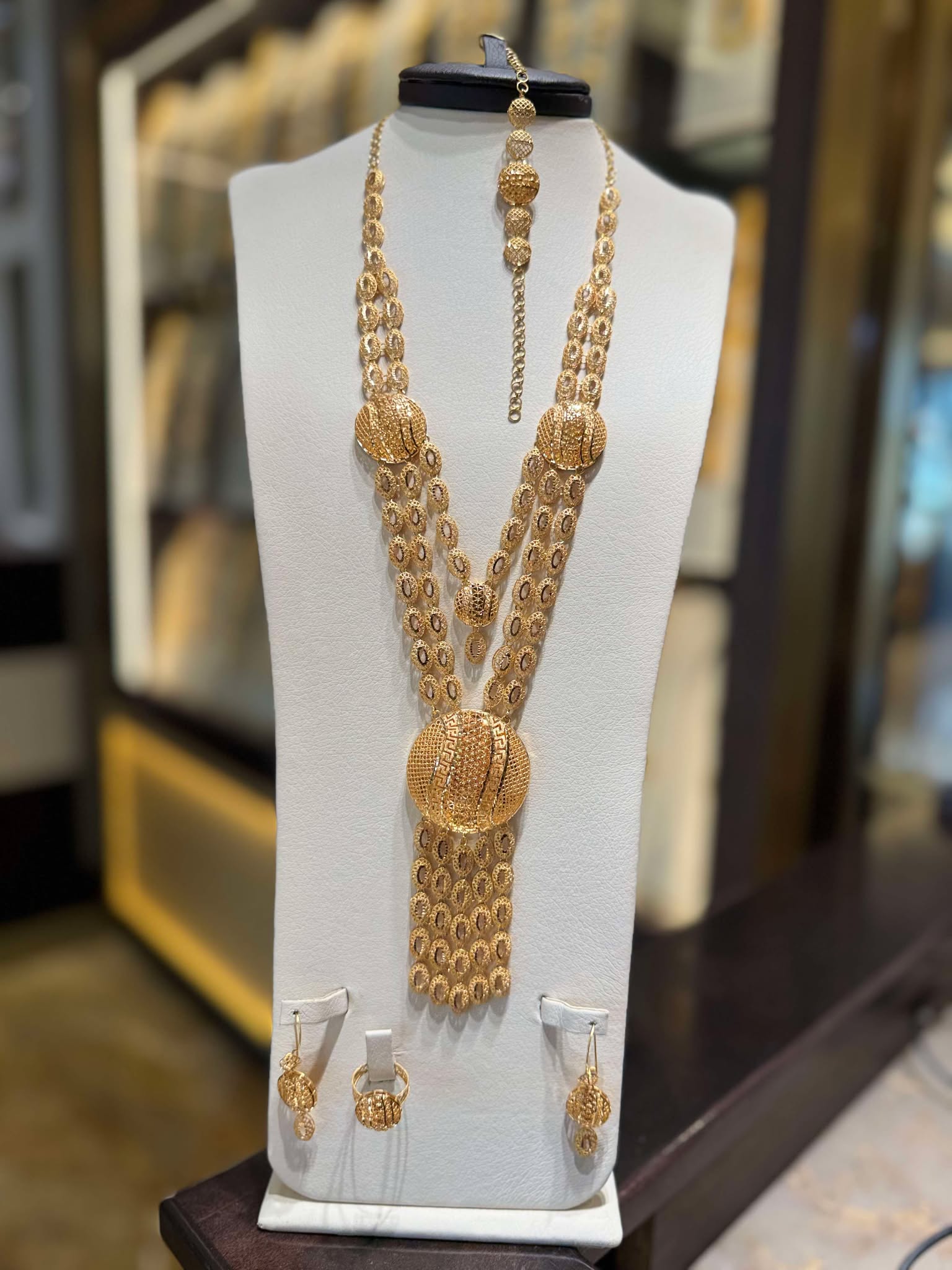 21K Gold Necklace Set 