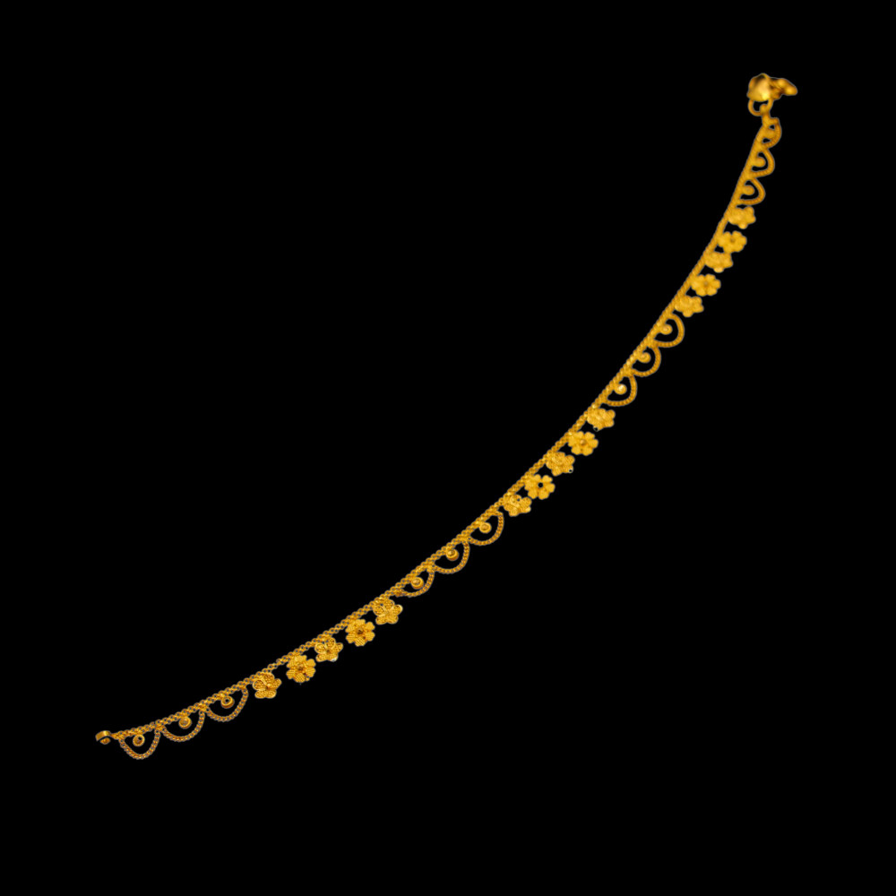 22K Gold Anklet