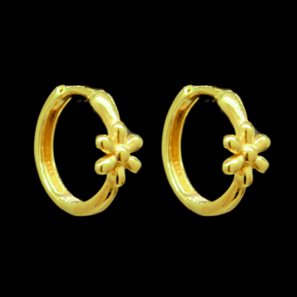 21K Gold Drop Earrings - SW33395, style SW33395