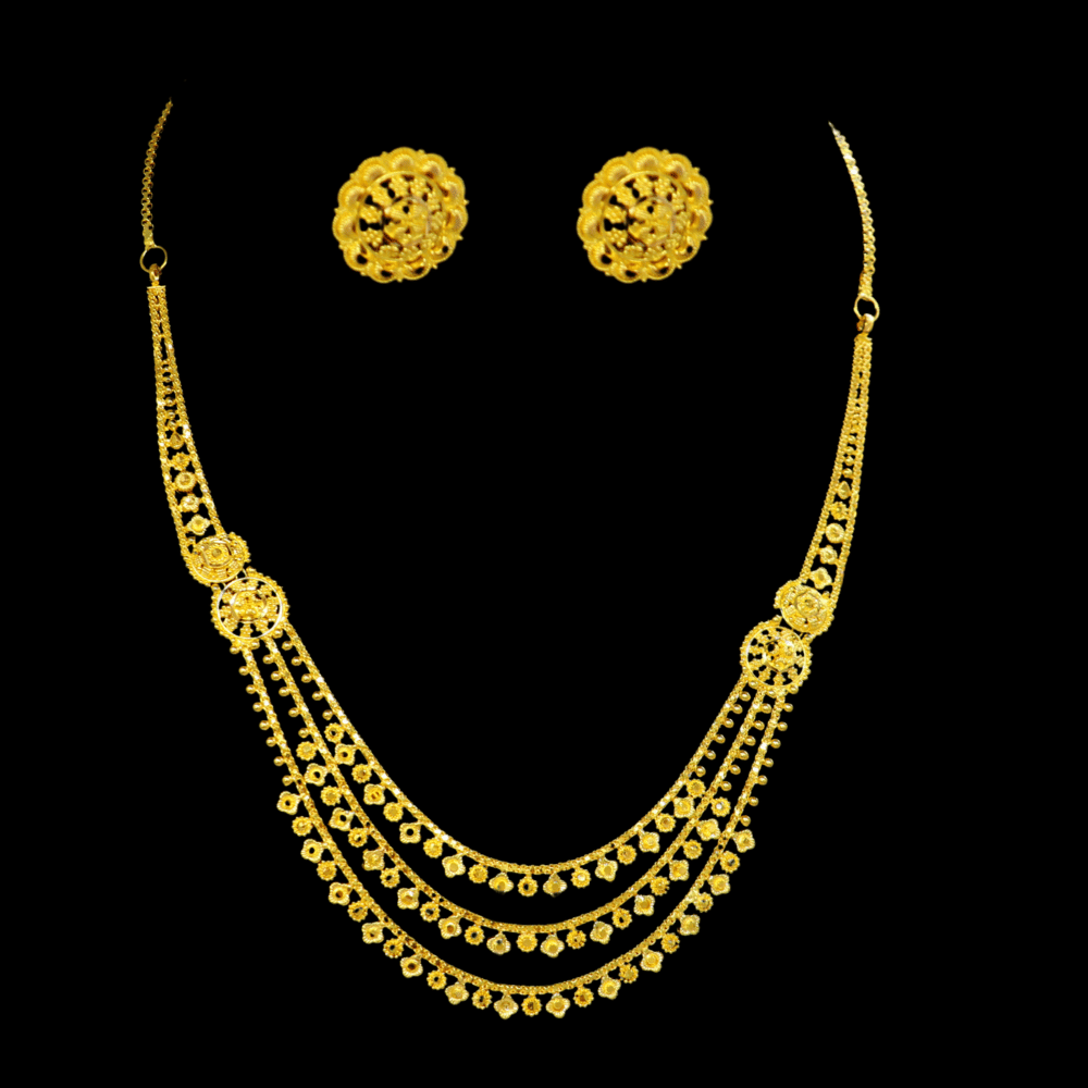 22K Gold Necklace Set 