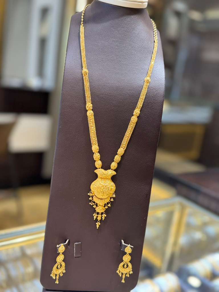 22K Gold Necklace Set 