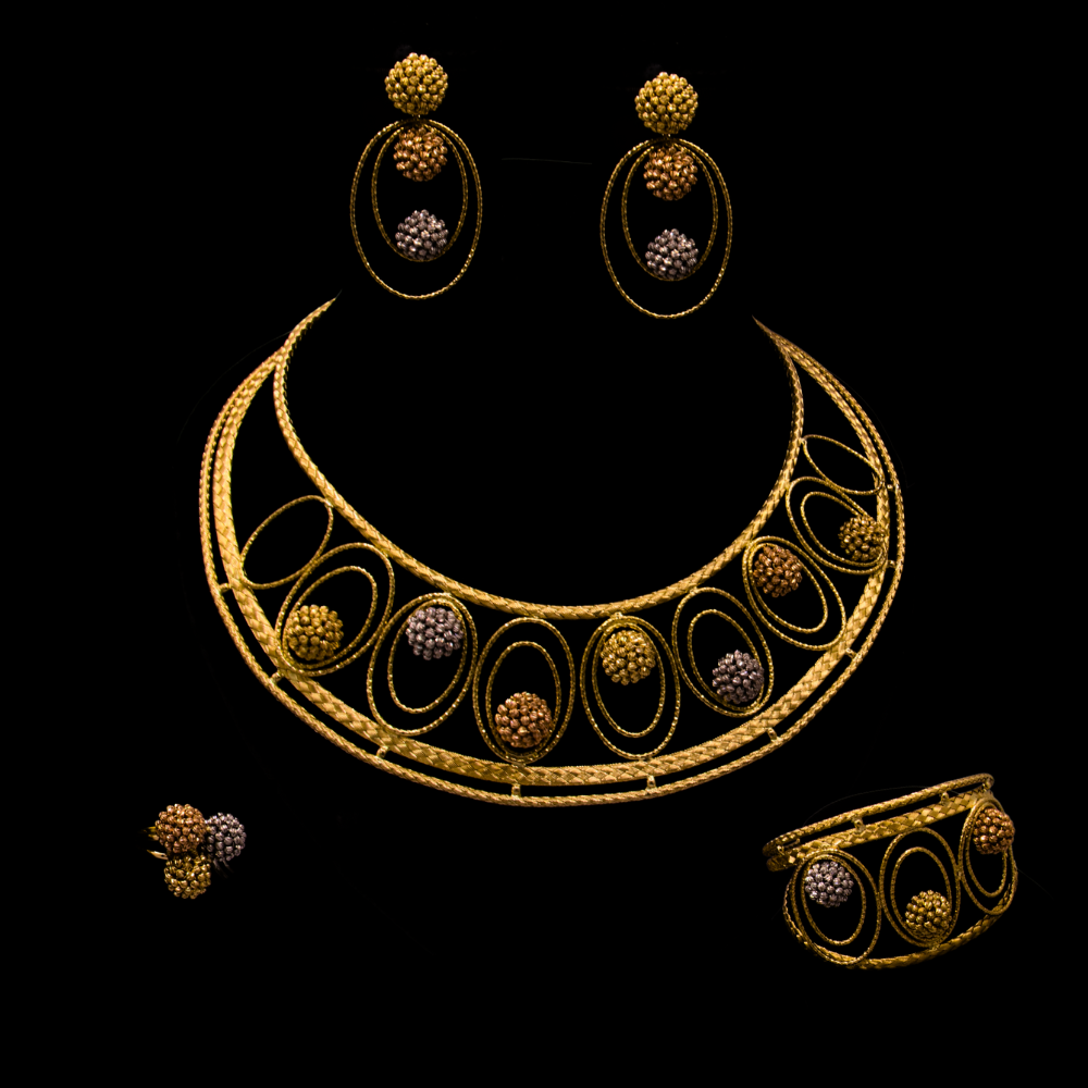 18K Gold Necklace Set