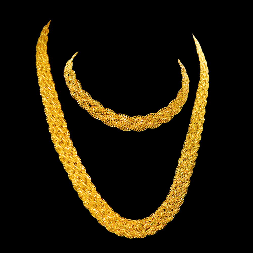 21K Gold Necklace Set