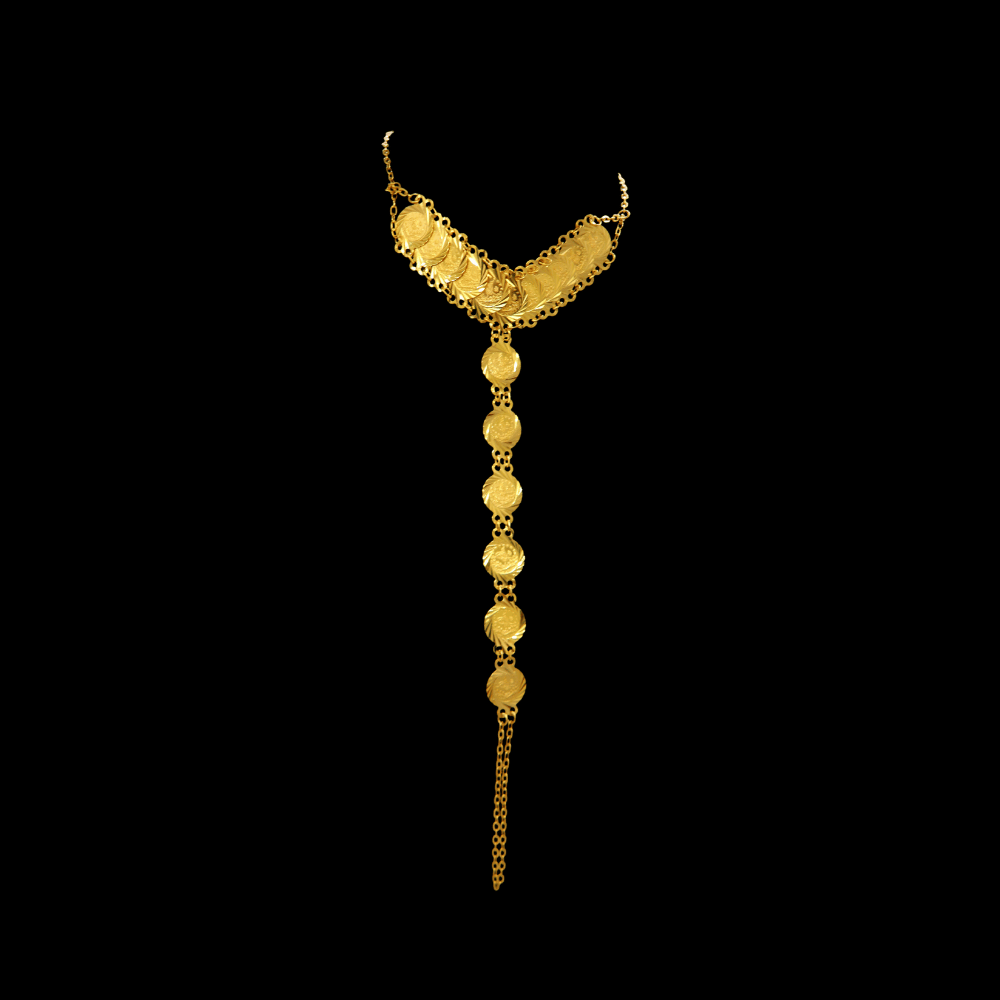 21K Gold Hand Bracelet  