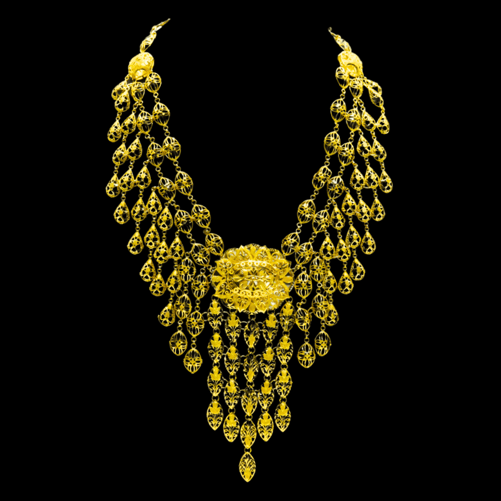 21K Gold Choker Necklace